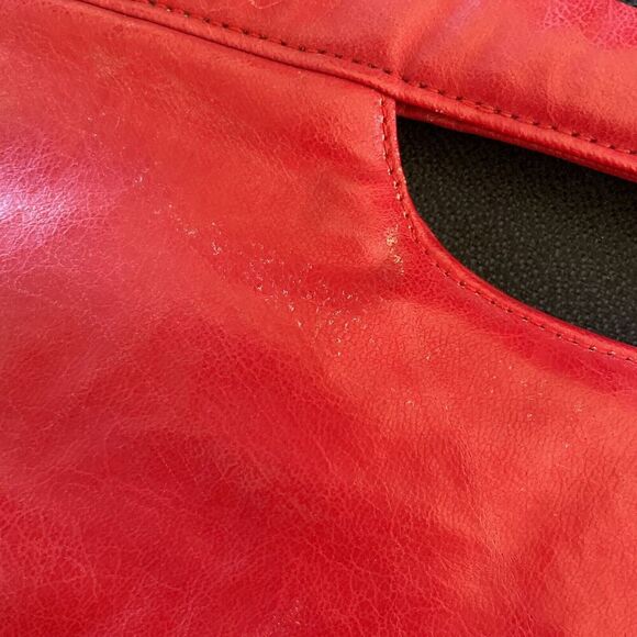 Red Clutch Embroidered Faux Leather Women Pouch Bag Handbag Soft Purse Party - Picture 10 of 12